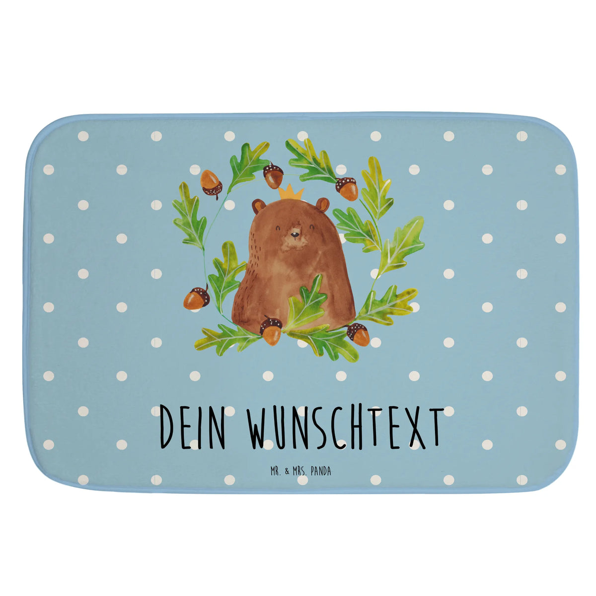 Personalised bath mat bear king teddy bear, cuddly toy, world best daddy, Father, Daddy Bear, Father's Day, best daddy