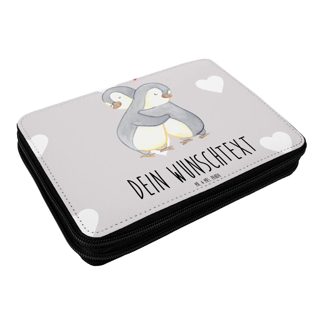Personalised leather folder penguins Cuddle Federmäppchen mit Namen, Personalisierte Stifterolle, Personalisierte Stiftetasche, PersonalisierteS Federmäppchen, Federmappe mit Namen, PersonalisierteS Stifte Etui, Personalisierte Federmappe, Stifterolle mit Namen, Stiftemappe mit Namen, Freundin, Freund, Liebe, Liebesgeschenk, Jahrestag, Verlobung, Partner, Ehemann, Ehefrau, Heiraten, Heiratsantrag, Hocheitstag, Geschenk für Freundin, Geschenk für Frauen, für Ehemann, für Männer, Valentinstag, Hochzeitstag, Mitbringsel, Geschenk für Partner, Liebesbeweis