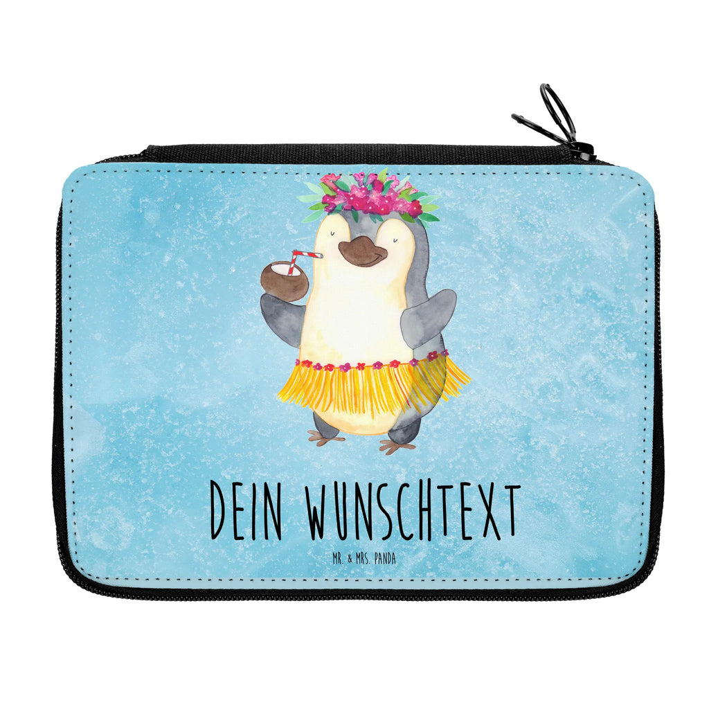 Personalisierte Federmappe Pinguin Kokosnuss Federmäppchen mit Namen, PersonalisierteS Stifte Etui, Federmappe mit Namen, Personalisierte Stiftetasche, Personalisierte Federmappe, Stiftemappe mit Namen, Stifterolle mit Namen, PersonalisierteS Federmäppchen, Personalisierte Stifterolle, Pinguin, Aloha, Kokosnuss, Urlaub, Hawaii, Pinguine