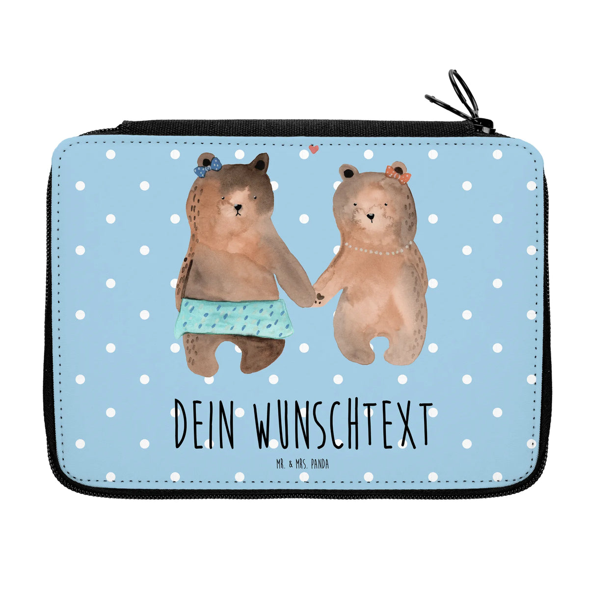 Personalised leather folder bear Girlfriend teddy bear, cuddly toy, bear girlfriend best friend love proof of love loves buddy buddy