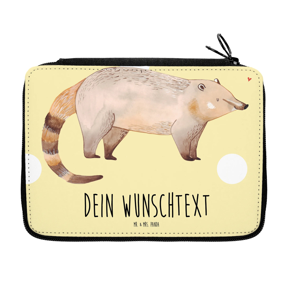 Personalised leather folder Coati card, gift ideas, gifts, small animals, cute, cute animal motives, hand drawn, funny sayings, good mood, special gifts, animal lover, trunk bear, Nose bear