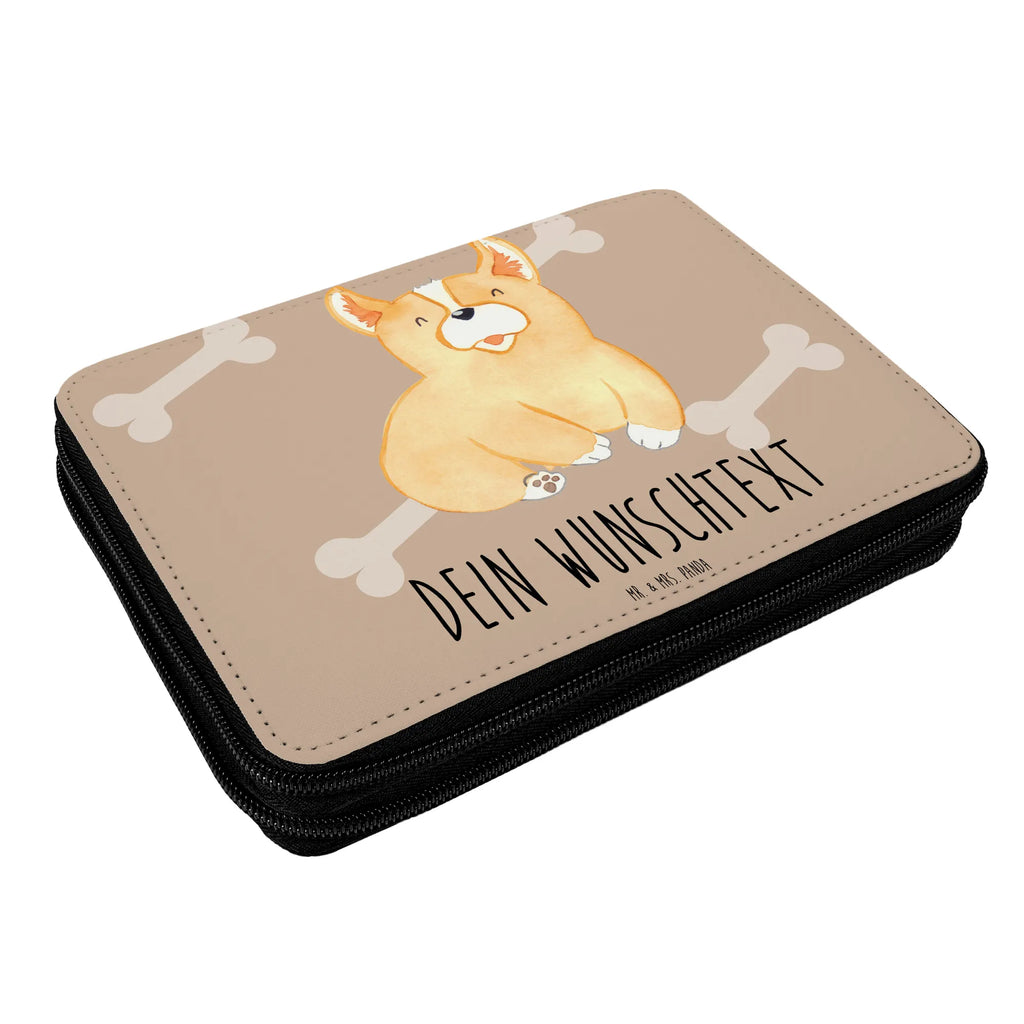 Personalised leather folder Corgi Federmäppchen mit Namen, Personalisierte Stifterolle, PersonalisierteS Federmäppchen, PersonalisierteS Stifte Etui, Stifterolle mit Namen, Personalisierte Stiftetasche, Personalisierte Federmappe, Stiftemappe mit Namen, Federmappe mit Namen, Sprüche, Hund, Hunderasse, Hundebesitzer, Hundemotiv, Haustier, Tierliebhaber, Britisch, Spruch, Hundespruch, Welsh Corgie Pembroke, Lebensfreude, Motivation, Corgie