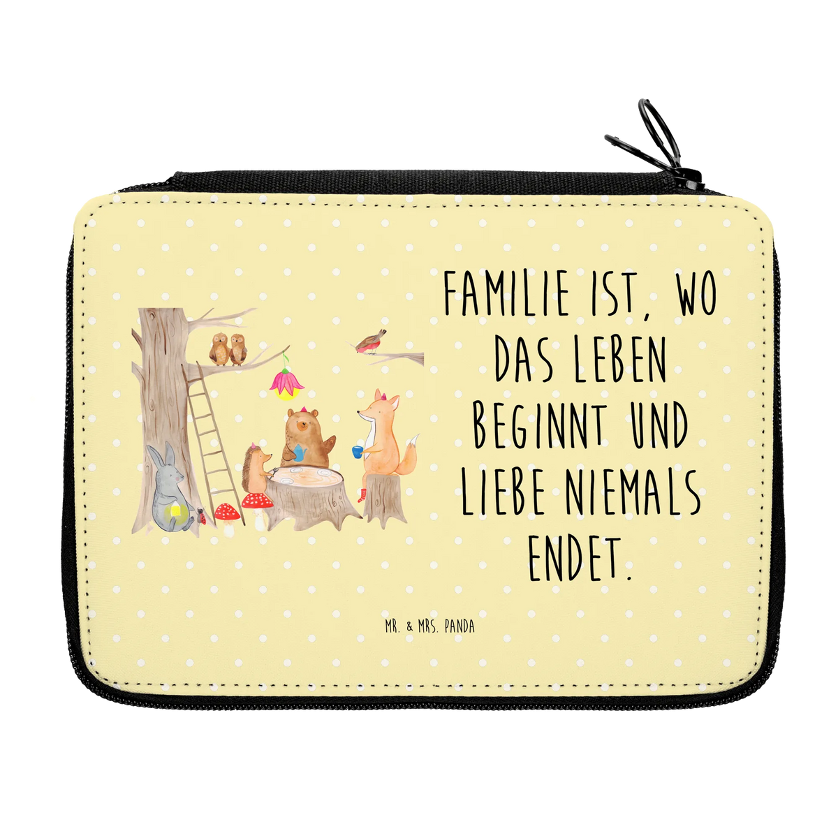 Leather folder forest animals picnic card, gift ideas, gifts, small animals, cute, cute animal motives, hand drawn, funny sayings, good mood, special gifts, animal lover, mouse, forest, picnic, hare, squirrel, forest animals