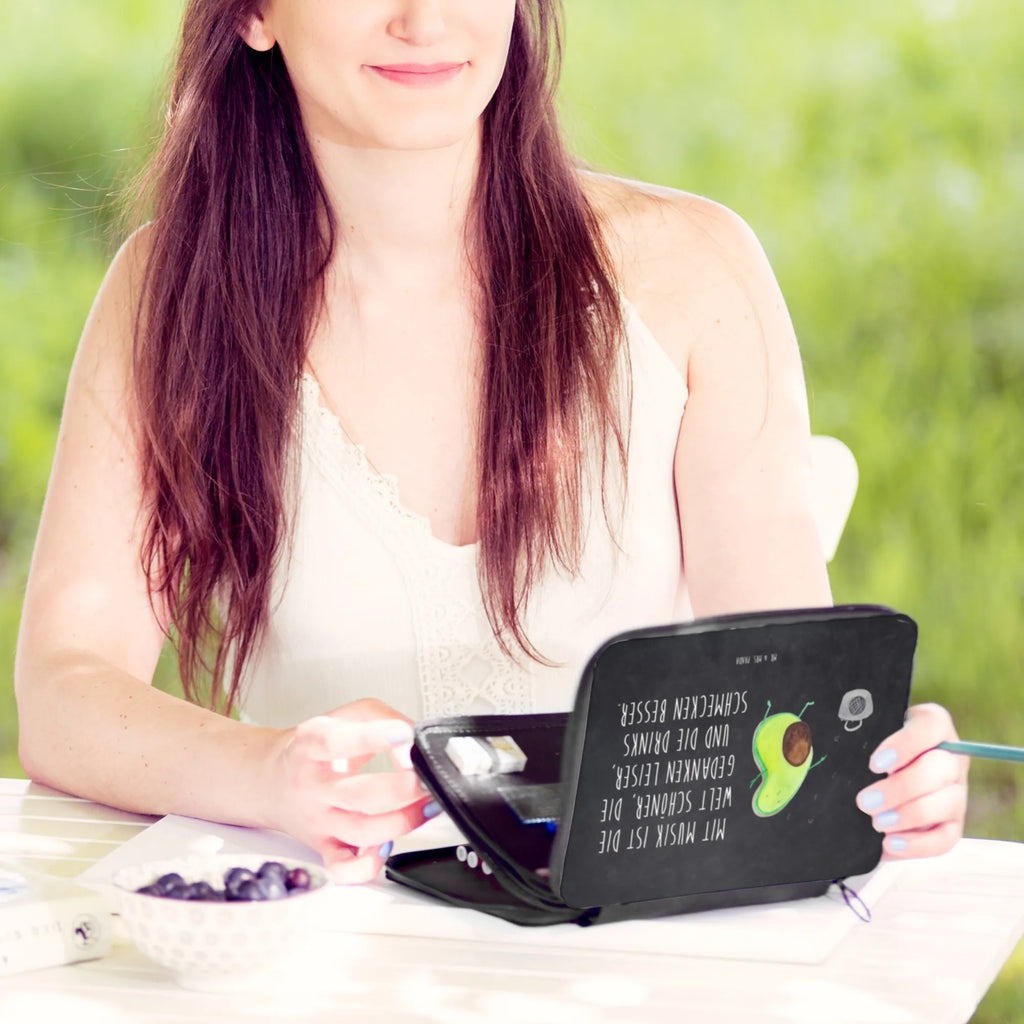 Leather folder avocado Dance gift, pen roll, pupil, enrolment, pencil case, school, motif, pencil bag, primary school, child, avocado, vegetables