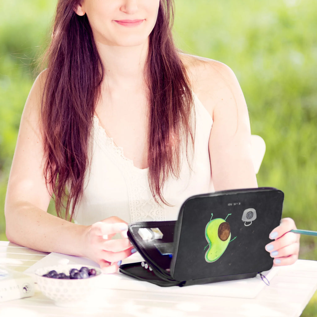 Leather folder avocado Dance gift, pen roll, pupil, enrolment, pencil case, school, motif, pencil bag, primary school, child, avocado, vegetables