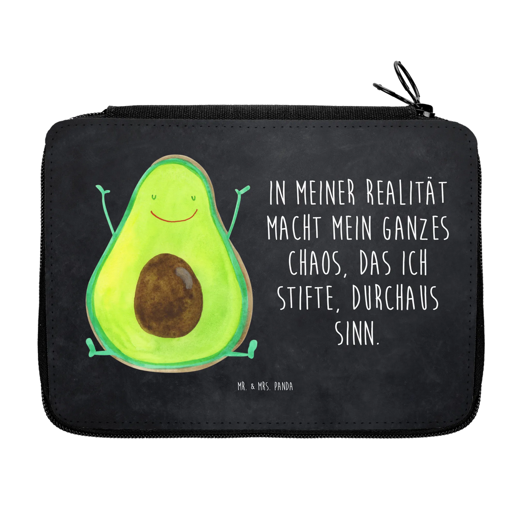 Leather folder avocado Happy enrolment, motif, pencil bag, pen roll, pupil, pencil case, primary school, child, school, gift, avocado, vegetables, chaos, Avocado