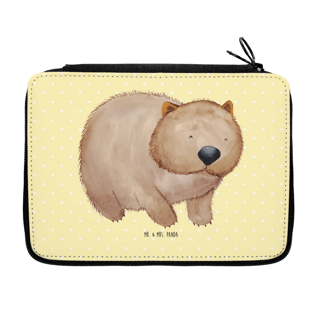 Leather folder Wombat Federmäppchen bedruckt, Bestückte Federmappe, Stiftetasche, Schülerin, Einschulung, Stifterolle, Kind, Motiv, Schüler, Federmappe, Federmäppchen, Stifte Etui, Schule, Büro Stifte Etui, Federmappe Einschulung, Grundschule, Kinder Federmappe, Geschenk, Tiermotive, Gute Laune, lustige Sprüche, Tiere, Motivation, Wombat, Spruch, Australien, Das Leben ist schön