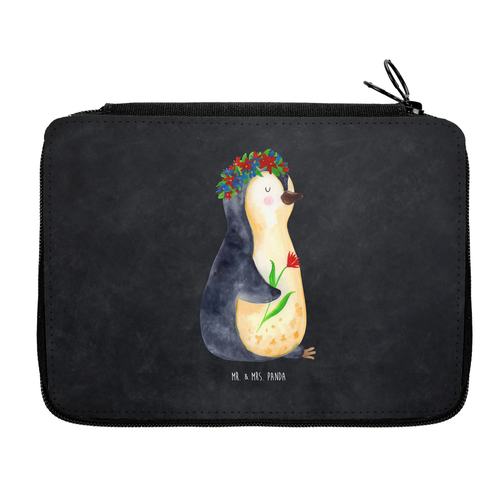 Piórnik pingwin kwiaty Kind, Büro Stifte Etui, Federmappe Einschulung, Stiftetasche, Einschulung, Grundschule, Motiv, Bestückte Federmappe, Federmäppchen bedruckt, Geschenk, Federmäppchen, Federmappe, Stifterolle, Kinder Federmappe, Schule, Schülerin, Stifte Etui, Schüler, Pinguin, Lebensziele, Universum, Ziele, Motivation, Geschenkidee, Lebenslust, Liebeskummer, Blumenkranz, Wünsche, Pinguine, Leben