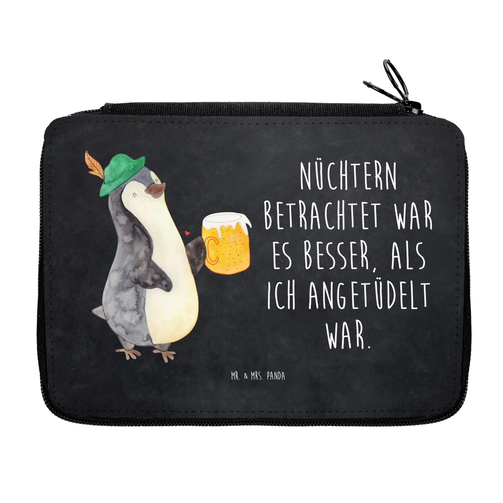 Federmappe Pinguin Bier Etui für Stifte, Stiftetasche, Stiftemappe, Schüleretui, Malmappe, Mäppchen, Bleistift Etui, Farbstiftetui, Federmappe Set, Buntstiftmäppchen, Stifteetui, Federtasche, Federmäppchen, Stiftebeutel, Buntstiftetui, Stifte Etui, Schlampermäppchen, Schulmäppchen, Zeichenetui, Schreibmappe, Schreibetui, Schuletui, Bleistiftetui, Pinguin, Oktoberfest, Pinguine, Bier