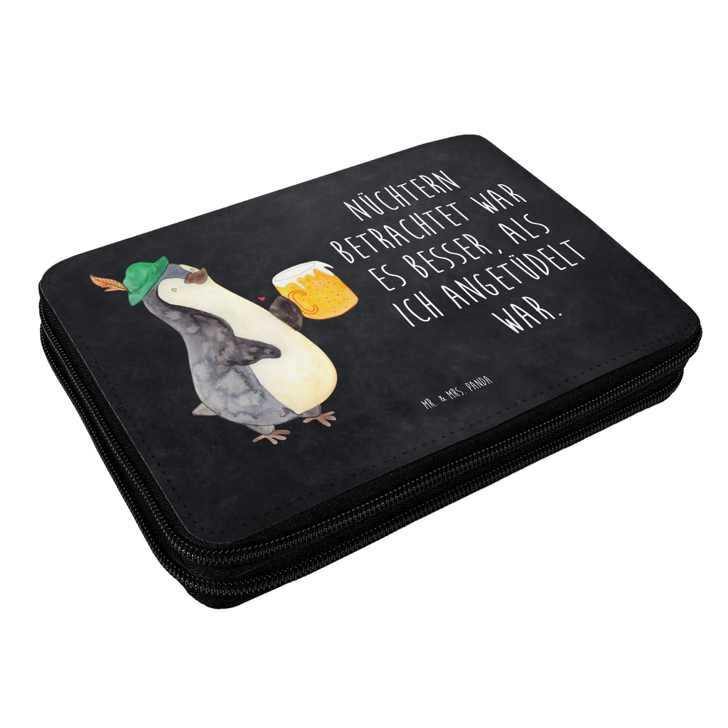 Federmappe Pinguin Bier Etui für Stifte, Stiftetasche, Stiftemappe, Schüleretui, Malmappe, Mäppchen, Bleistift Etui, Farbstiftetui, Federmappe Set, Buntstiftmäppchen, Stifteetui, Federtasche, Federmäppchen, Stiftebeutel, Buntstiftetui, Stifte Etui, Schlampermäppchen, Schulmäppchen, Zeichenetui, Schreibmappe, Schreibetui, Schuletui, Bleistiftetui, Pinguin, Oktoberfest, Pinguine, Bier