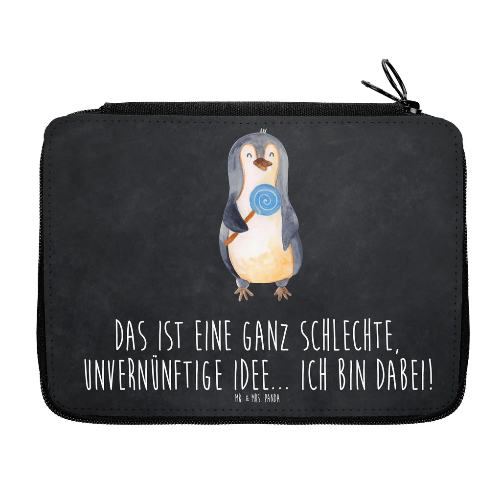 Federmappe Pinguin Lolli Schüler, Kind, Federmappe Einschulung, Motiv, Bestückte Federmappe, Federmäppchen, Kinder Federmappe, Grundschule, Schülerin, Stiftetasche, Federmäppchen bedruckt, Stifterolle, Federmappe, Büro Stifte Etui, Einschulung, Stifte Etui, Schule, Geschenk, Pinguin, Ganove, Blödsinn, Spruch, Rabauke, Rebell, Gauner, Pinguine, Lolli, Süßigkeiten