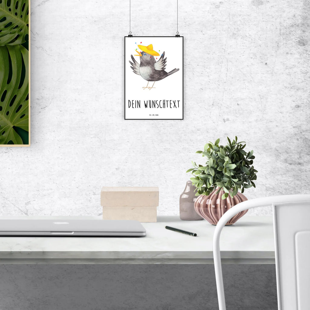 Personalised poster Crow sombrero Wanddeko Bild mit Namen, Raumdekoration mit Namen, Personalisierte Wanddekoration, Wanddekoration mit Namen, Personalisierter Posterdruck, Wandposter, Kinderposter mit Namen, Poster mit Namen, Personalisiertes Kinderposter, Personalisierte Wanddeko, Personalisiertes Poster, Personalisiertes Küchenposter, Wanddeko mit Namen, Personalisiertes Handgemaltes Poster, Personalisiertes Wandposter, Poster Selbst Gestalten, Bild mit Namen, Wandposter mit Namen, Poster, Kunstdruck mit Namen, Personalisiertes Designposter, Personalisiertes Bild, Personalisierte Wanddeko Bild, Posterdruck mit Namen, Küchenposter mit Namen, Personalisierter Kunstdruck, Wunschtext Poster, Wanddeko Poster, Personalisierte Raumdekoration, Gute Laune, Lustige Sprüche, Tiere, Tiermotive, Motivation, Elster, glücklich sein, Vögel, Rabe, Glück Spruch, Vogel, Froh, Fröhlich sein, Spruch Positiv