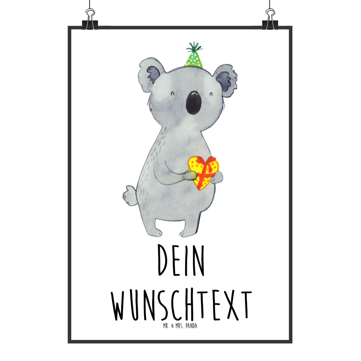 Personalised poster Koala bear Gift Present, Birthday