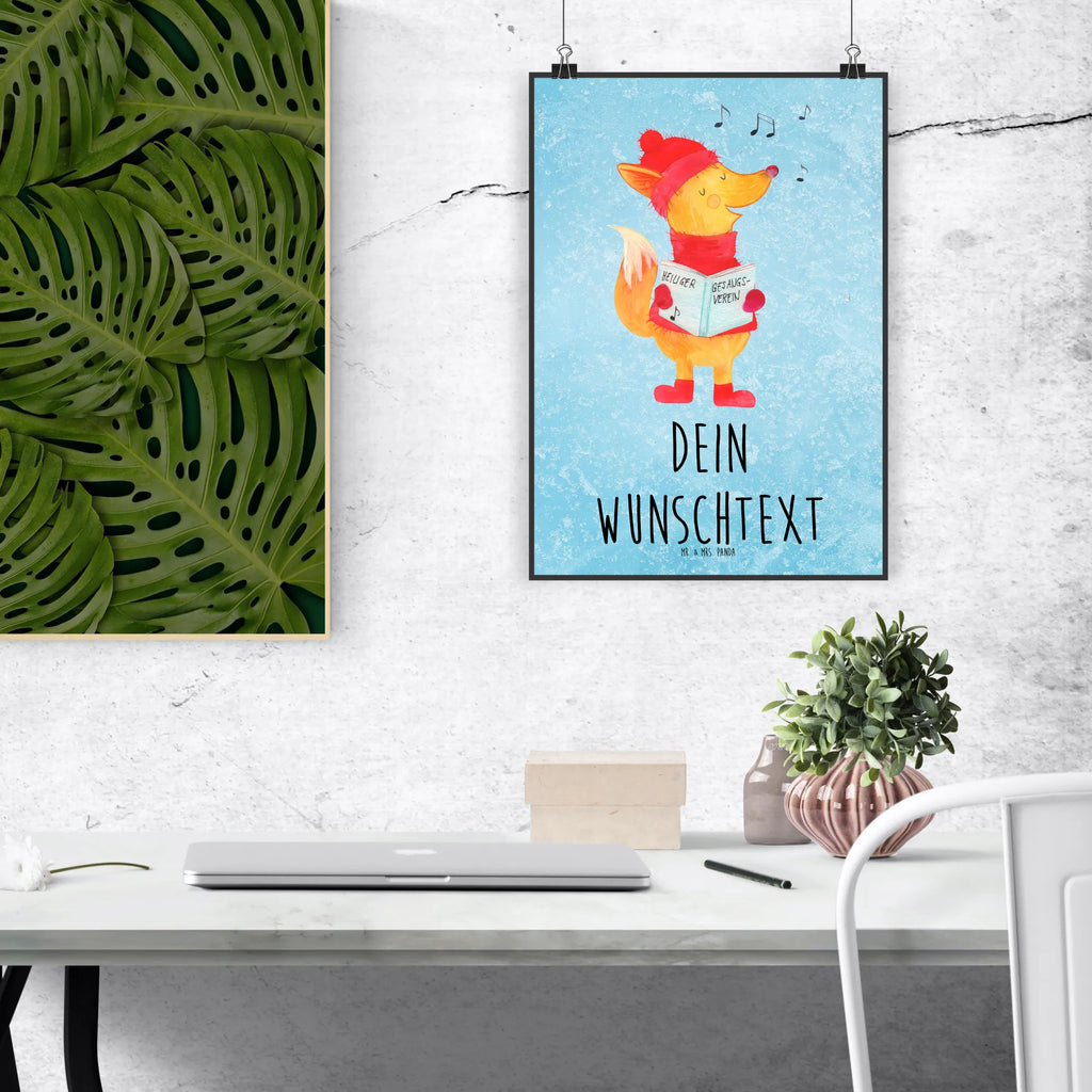 Personalised poster Fox Singer Wandposter mit Namen, Küchenposter mit Namen, Kunstdruck mit Namen, Personalisiertes Bild, Wunschtext Poster, Personalisiertes Küchenposter, Posterdruck mit Namen, Poster mit Namen, Personalisierter Kunstdruck, Bild mit Namen, Personalisiertes Wandposter, Personalisiertes Handgemaltes Poster, Wanddeko Poster, Wandposter, Poster Selbst Gestalten, Wanddekoration mit Namen, Personalisierter Posterdruck, Wanddeko Bild mit Namen, Personalisierte Wanddeko Bild, Personalisiertes Designposter, Poster, Personalisierte Wanddekoration, Kinderposter mit Namen, Personalisiertes Kinderposter, Raumdekoration mit Namen, Personalisiertes Poster, Personalisierte Wanddeko, Wanddeko mit Namen, Personalisierte Raumdekoration, Heiligabend, Advent, Nikolaus, Weihnachtsdeko, Winter, Weihnachten, Wintermotiv, Geschenk Sänger, Weihnachtslieder, Sänger, Fuchs, Singen, Füchse