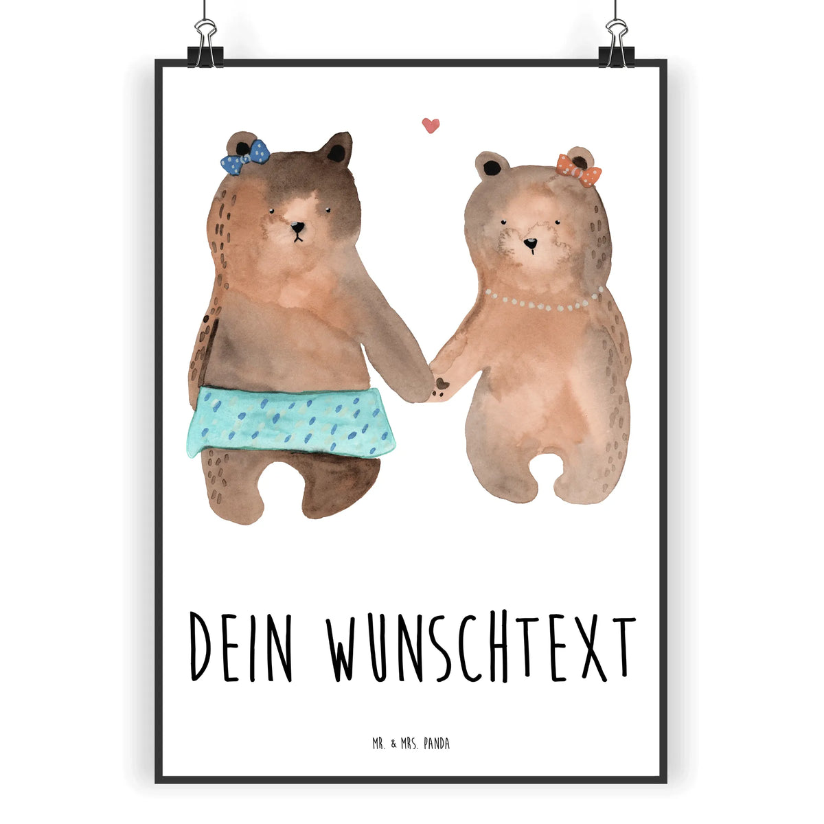Personalised poster bear Girlfriend teddy bear, cuddly toy, bear girlfriend best friend love proof of love loves buddy buddy