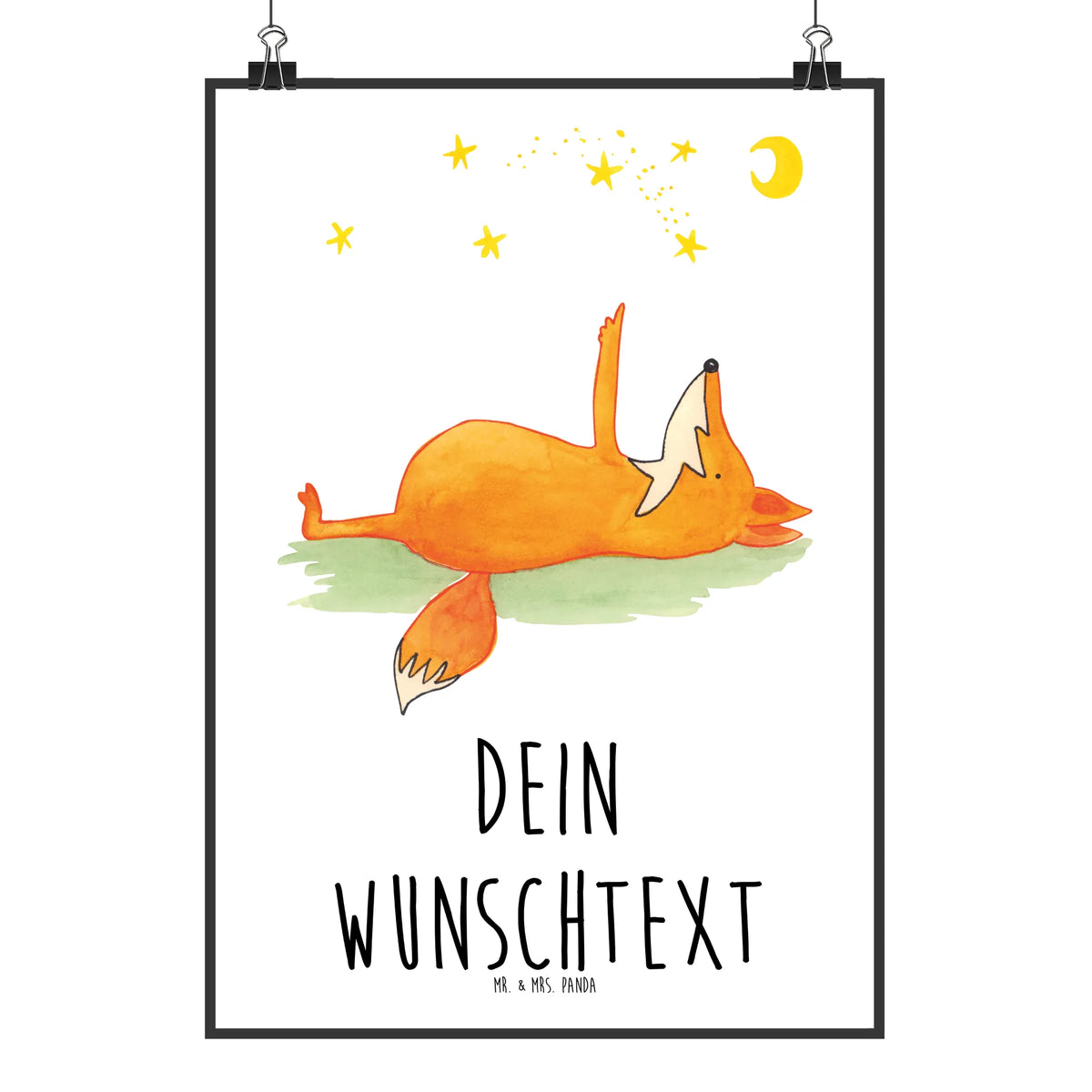 Spersonalizowany plakat lis Gwiazdy Lis