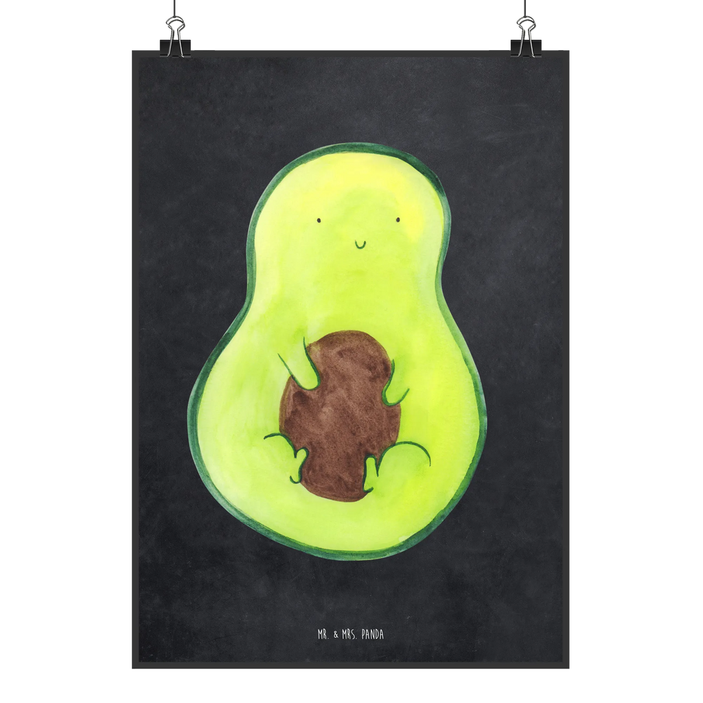 Poster Avocado Kern Kinderposter, Raumdekoration, Kunstdruck, Mr. & Mrs. Panda Poster, Handgemaltes Poster, Poster, Wanddeko Bild, Wanddeko, Wanddekoration, Designposter, Küchenposter, Bild, Wandposter, Posterdruck, Avocado, Veggie, Vegan, Gesund, Avocadokern, Kern, Avokado, Pflanze, Spruch Leben