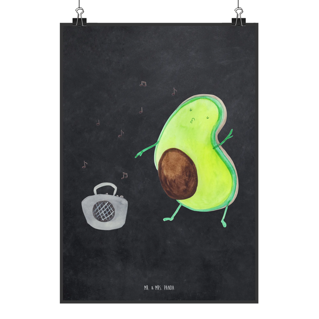 Plakat Awokado tańczyć Designposter, Wanddeko Bild, Wanddeko, Wandposter, Mr. & Mrs. Panda Poster, Kunstdruck, Küchenposter, Wanddekoration, Raumdekoration, Kinderposter, Posterdruck, Bild, Poster, Handgemaltes Poster, Avocado, Veggie, Vegan, Gesund