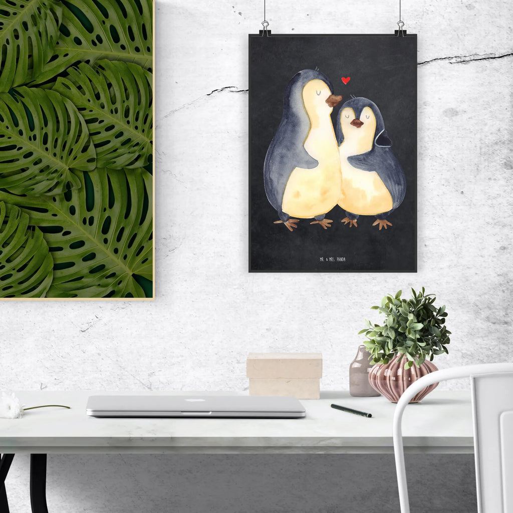 Plakat Pingwin przytulać Kinderposter, Kunstdruck, Wanddeko, bild für wand, Küchenposter, Designposter, großes poster, Posterdruck, Wanddekoration, poster sprüche, kinderzimmer poster, Poster, Wandposter, Raumdekoration, plakat, schlafzimmer poster, Wandbild, Mr. & Mrs. Panda Poster, Deko Bild, Bild, Handgemaltes Poster, Wanddeko Bild, Pinguin, Jahrestag, Liebesgeschenk, Hochzeit, Verlobung, Liebe, Liebespaar, Hochzeitstag, Hochzeitsgeschenk, Liebesbeweis