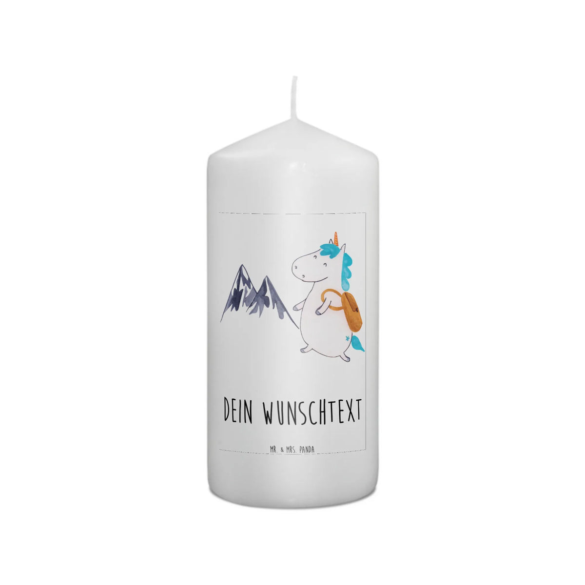 Personalised candle unicorn climber unicorn, unicorns, Einhorn, mountaineer, english, explorer, adventurer, mountains, world trip, adventure, vacation, world traveler, travel