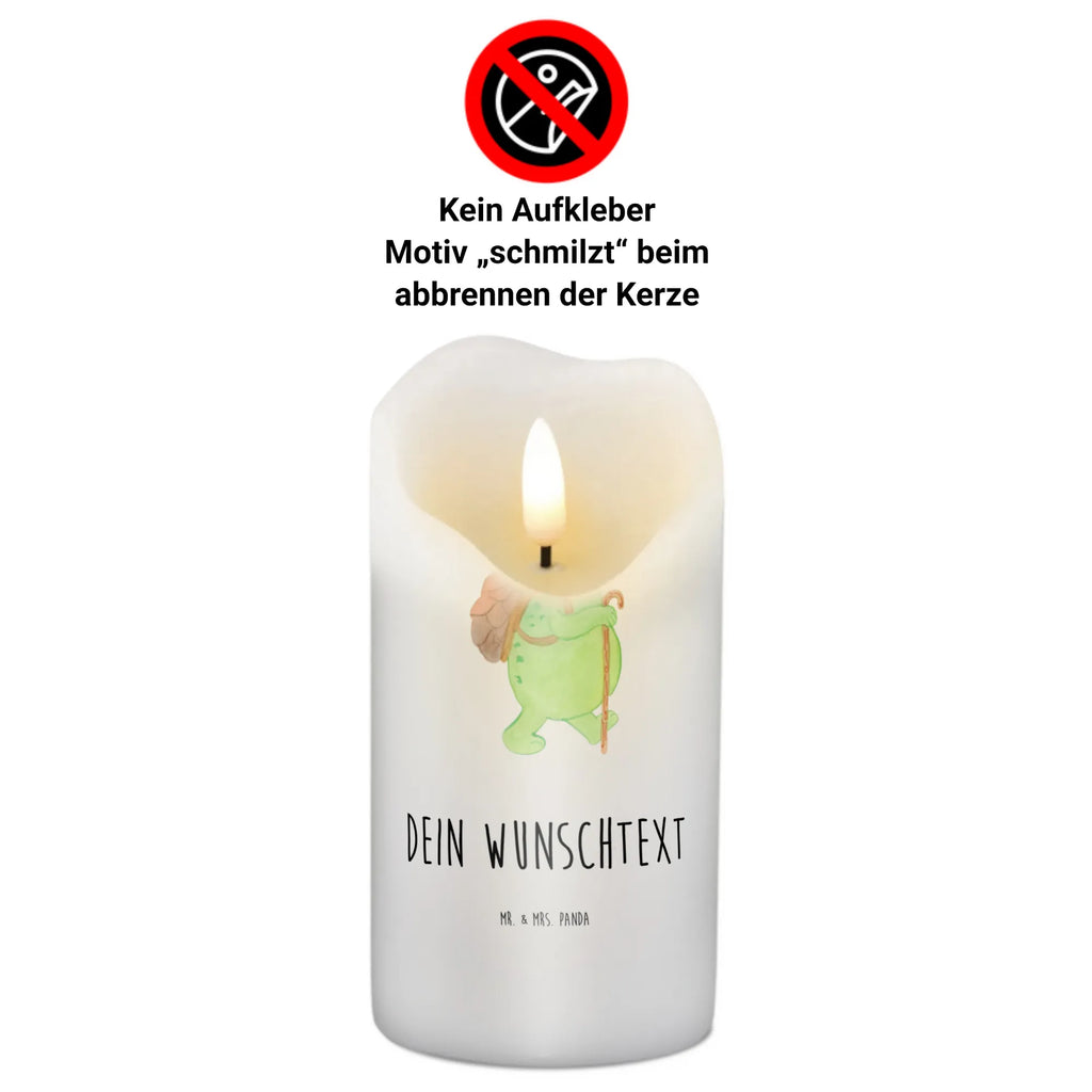 Personalizowana świeca żółw Wędrowiec Skałka