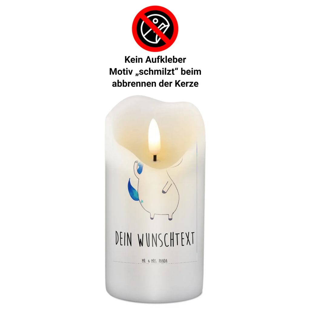 Personalizowana świeca jednorożec Mężczyzna Jednorożec, jednorożce, dekoracje jednorożca, jednorożec