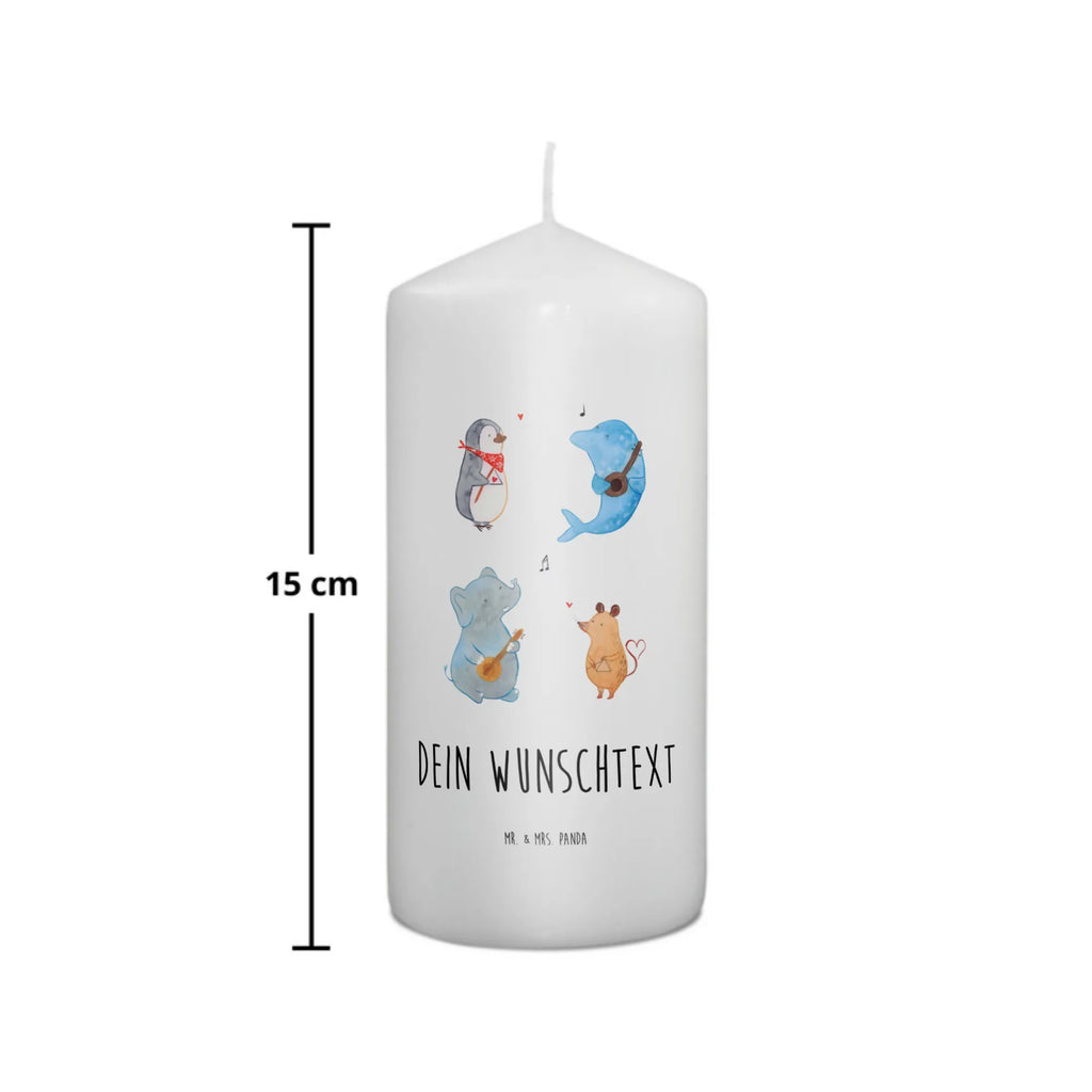 Personalisierte Kerze Big Band Kerze, Taufkerze, Kommunionskerze, Geburtstagskerze, Geschenk Kerze, Taufgeschenk Kerze, Kerze mit Druck, Besondere Kerze, Geschenkidee Kerze, Kerze für Kommunion, kerze personalisiert, personalisierte kerze, personalisierte kerzen, Tiermotive, Gute Laune, lustige Sprüche, Tiere, Hund, Pinguin, Maus, Elefant, Delfin, Gitarre, Band, Triangel, Musikanten, Musik