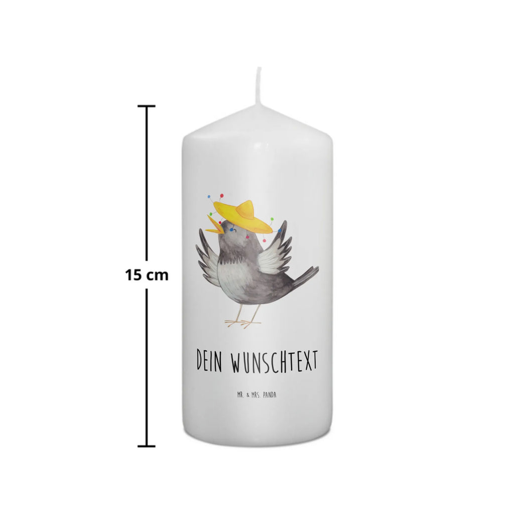 Personalizowana świeca kruk Sombrero Motywy zwierzęce, dobra energia, zabawne powiedzonka, zwierzęta