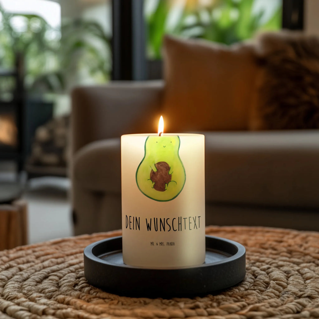 Personalised candle avocado core avocado, vegetables, plant, saying life, avocado seed, seed