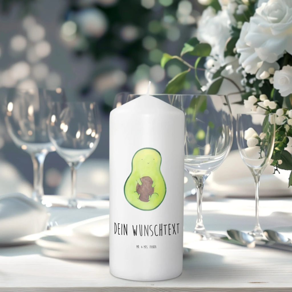 Personalised candle avocado core avocado, vegetables, plant, saying life, avocado seed, seed