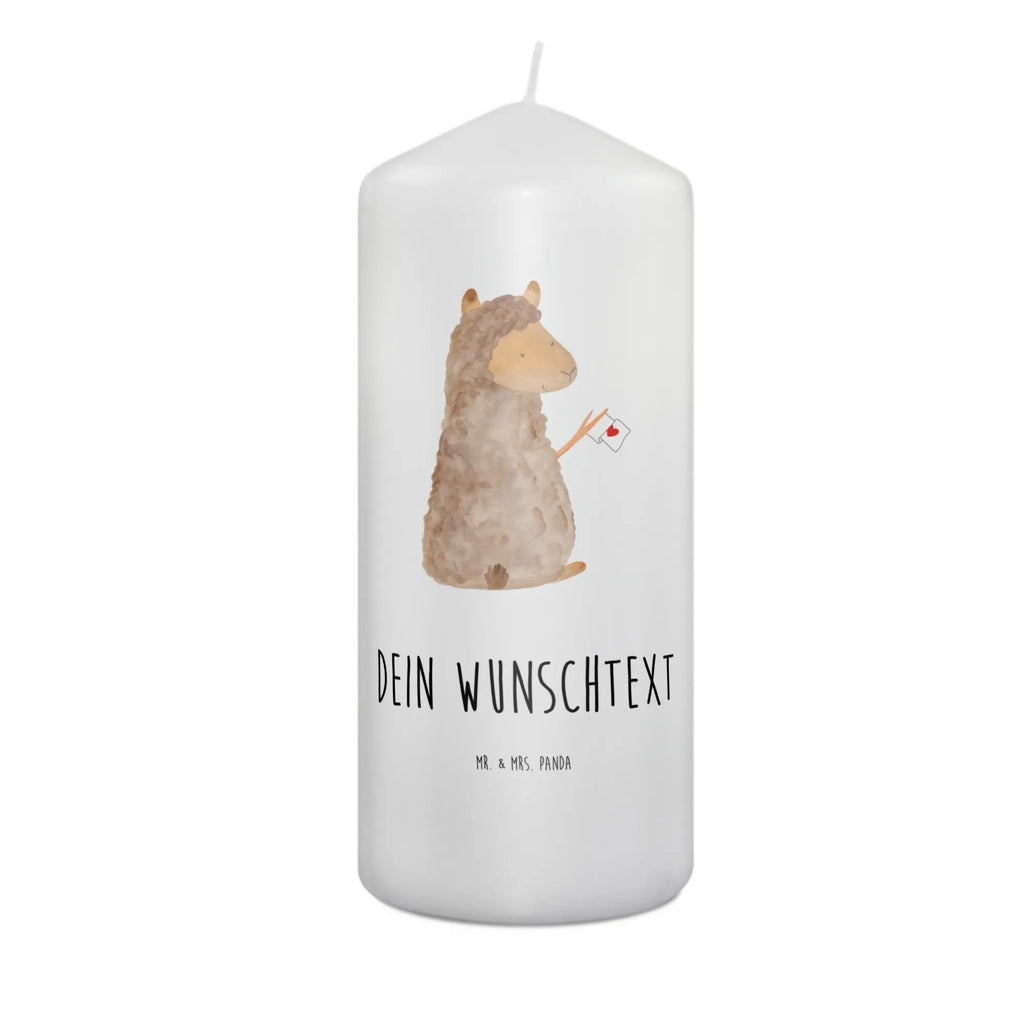 Personalizowana świeca alpaka flaga Alpaka, Lama