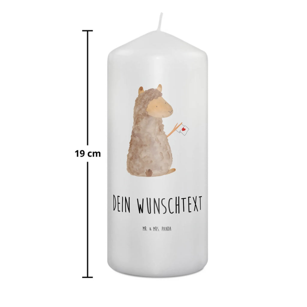 Personalizowana świeca alpaka flaga Alpaka, Lama