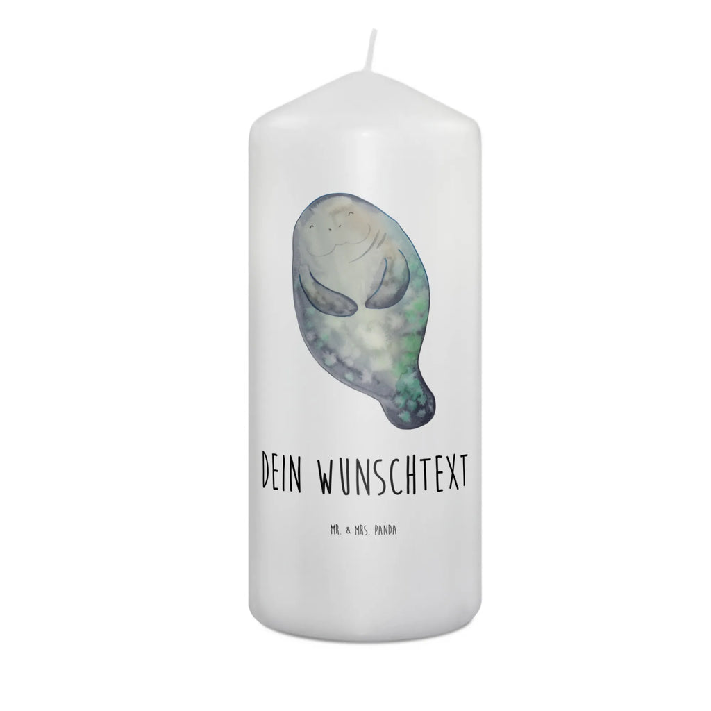 Personalised candle manatee happy Seafood, aquatic animals, ocean, sea, fish, shells, corals, reef, whale, narwhal, sea urchin, lobster, platypus, turtle, manatee, crocodile, orca, shrimp, gifts for seafood lovers, water world, underwater animals, underwater world, vacation, deep sea, seafood fans, gift ideas, seafood decoration, seafood posters, New beginning, Lovesickness, Respect, Carefulness, Girlfriend, Satisfaction, Manatee, Self-love, Manatees, New start