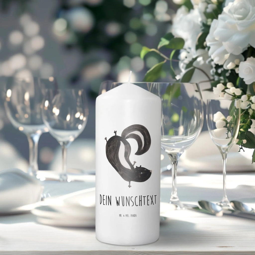 Personalizowana świeca skunks stojka Stinktier, Skunk