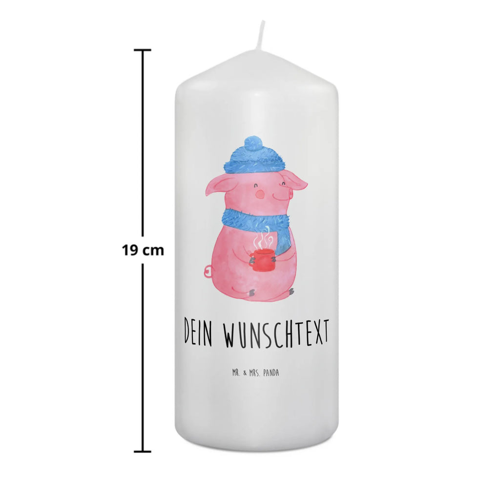 Personalised candle Pig Mulled wine Winter, Christmas, Christmas time, snow, Christmas market, mulled wine, punch, mulled pig