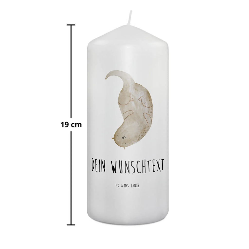 Personalised candle otter upside down otter, marten, sea otter, European otter, water mammal, aquatic animal, baby otter, predator, water, otter gifts, animal lover, gift ideas for animal lovers, animal, mammal, water animal, gifts for people in love, Otter Sea Otter Lake Otter