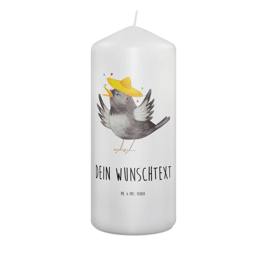 Personalizowana świeca kruk Sombrero Motywy zwierzęce, dobra energia, zabawne powiedzonka, zwierzęta