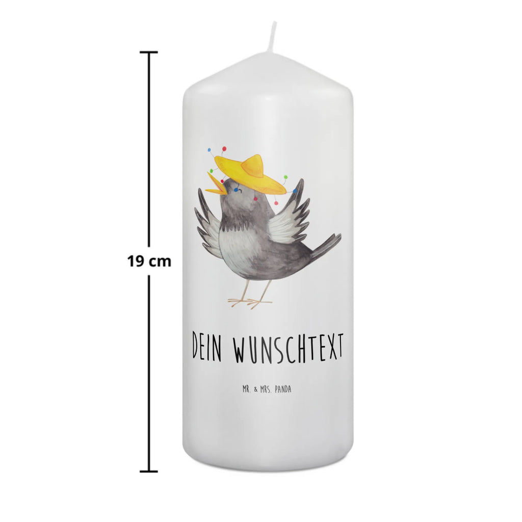 Personalizowana świeca kruk Sombrero Motywy zwierzęce, dobra energia, zabawne powiedzonka, zwierzęta
