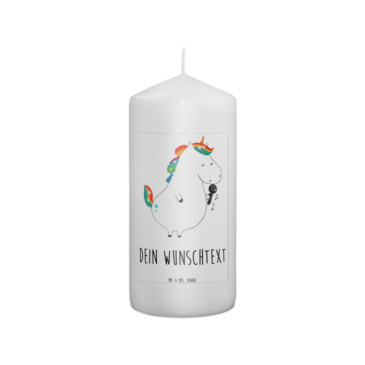 Personalizowana świeca jednorożec Śpiewak Jednorożec, dekoracje jednorożca, jednorożce