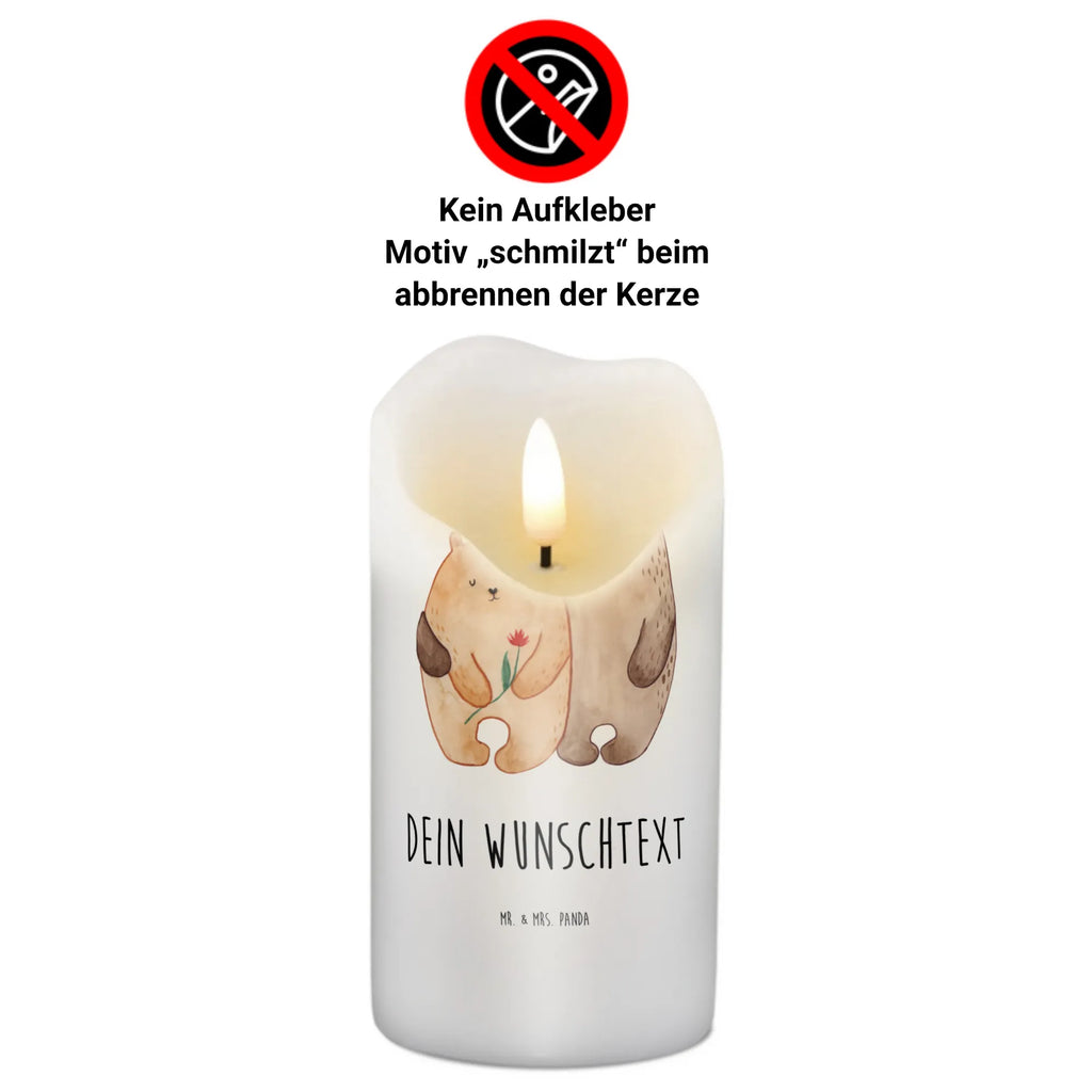 Personalizowana świeca Miłość niedźwiedzi Miłość, partner, przyjaciel, przyjaciółka, mąż, żona, wesele, zaręczyny, prośba o rękę, prezent miłosny, rocznica, dzień ślubu