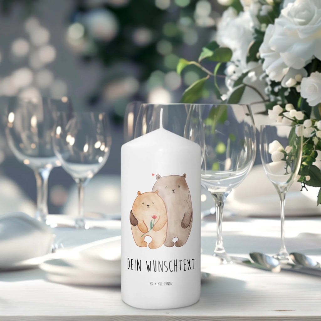Personalizowana świeca Miłość niedźwiedzi Miłość, partner, przyjaciel, przyjaciółka, mąż, żona, wesele, zaręczyny, prośba o rękę, prezent miłosny, rocznica, dzień ślubu