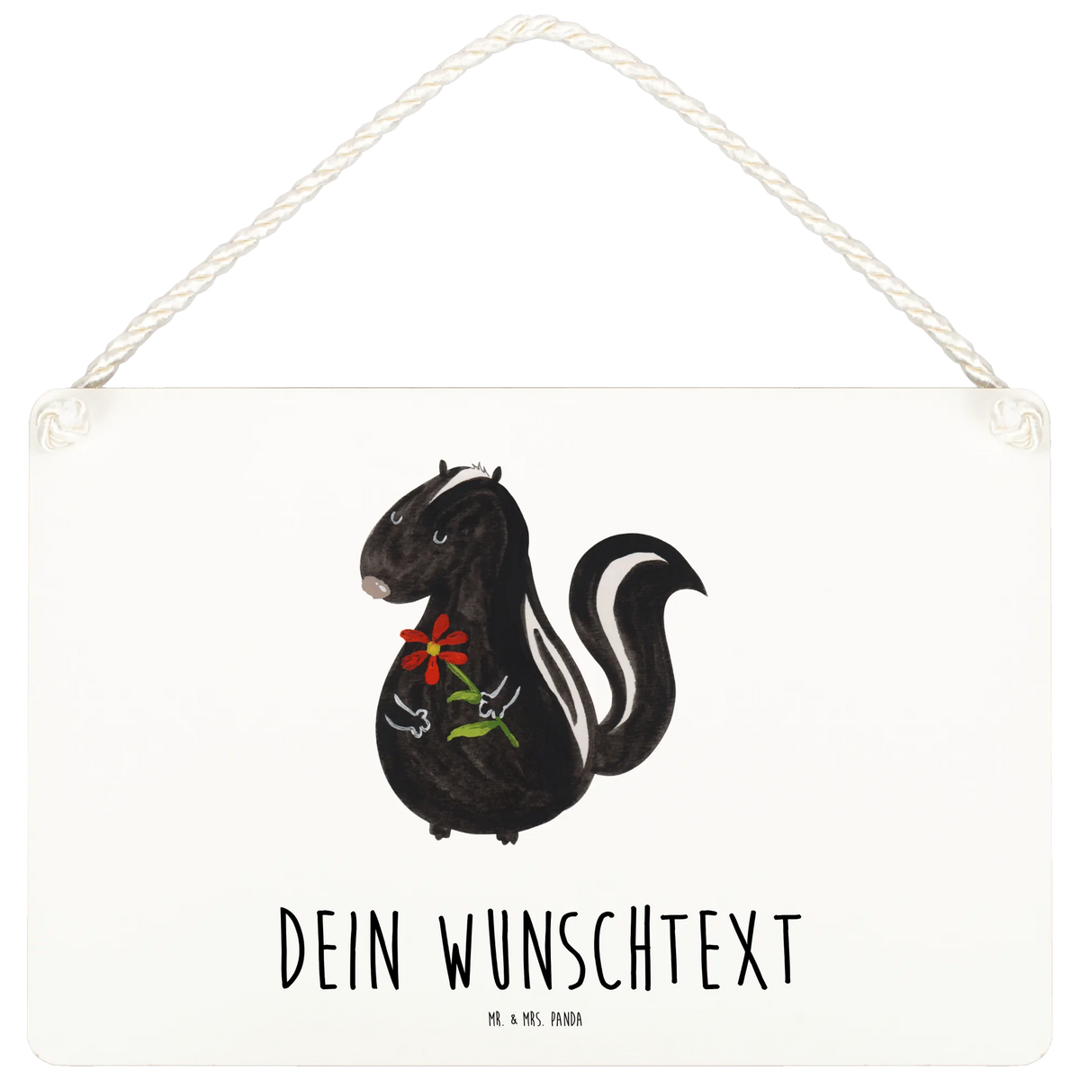 Personalised decorative sign skunk flower Personalisiertes Schild, Türschilder mit Namen, Personalisiertes Holzschild, Namensschilder personalisiert, Türschilder personalisiert, Schild personalisiert, Personalisiertes Deko Schild, Dekoschild Personalisiert, Skunk, Stinktier, Raubtier, Dreams, Verträumt, Träume, Tagträumer, Wildtier, Stinker, Stinki