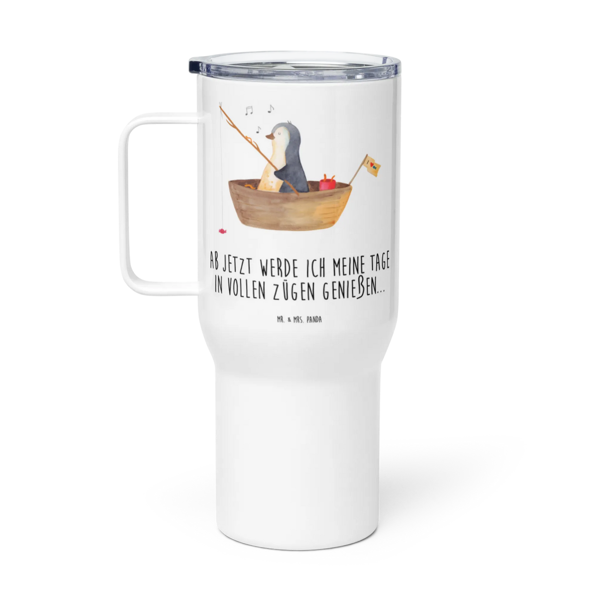 XXL Thermobecher Pinguin Angelboot getränkebecher, Isolierbecher, XL Reisetasse, Kaffee-to-go-Becher, Teetasse, Kaffee-Thermobecher, Thermobecher, Autobecher, To-Go-Becher, Thermos-Becher, Mehrwegbecher, Jumbo Becher, Edelstahlbecher, Reisebecher, Edelstahl-Thermobecher, Großer Thermobecher, Trinkgefäß, XL Thermobecher, Teebecher, Mehrweg-Kaffeebecher, Edelstahl Tasse, thermosbecher, Pinguin, Angelboot, Neuanfang, Genießen, Geschenkidee Liebeskummer, Motivation, Neustart, Angeln, Lebenslust, Trennung, Pinguine, Boot, Scheidung, Leben
