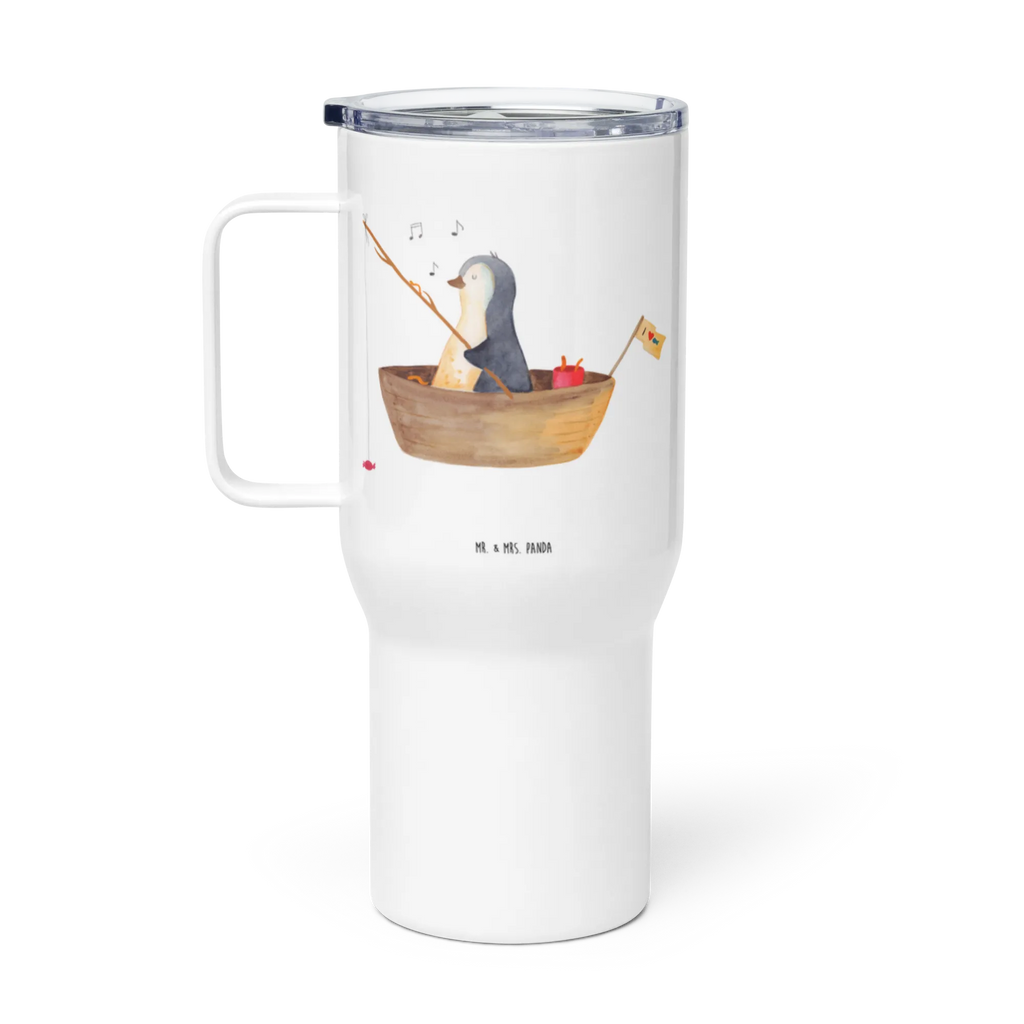 XXL Thermobecher Pinguin Angelboot Jumbo Becher, XL Thermobecher, XL Reisetasse, Reisebecher, Autobecher, Großer Thermobecher, Thermobecher, Pinguin, Boot, Motivation, Trennung, Angeln, Angelboot, Leben, Geschenkidee Liebeskummer, Lebenslust, Scheidung, genießen, Neuanfang, Neustart, Pinguine