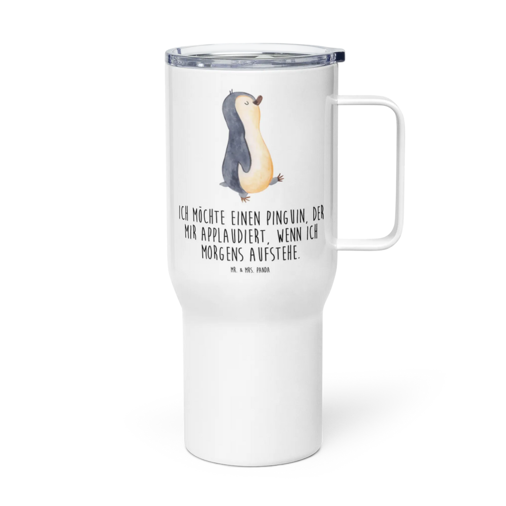 XXL thermal mug Penguin march Autobecher, Großer Thermobecher, XL Reisetasse, Jumbo Becher, Reisebecher, Thermobecher, XL Thermobecher, Pinguin, Schwester, Bruder, Langschläfer, Familie, Frühaufsteher, Pinguine