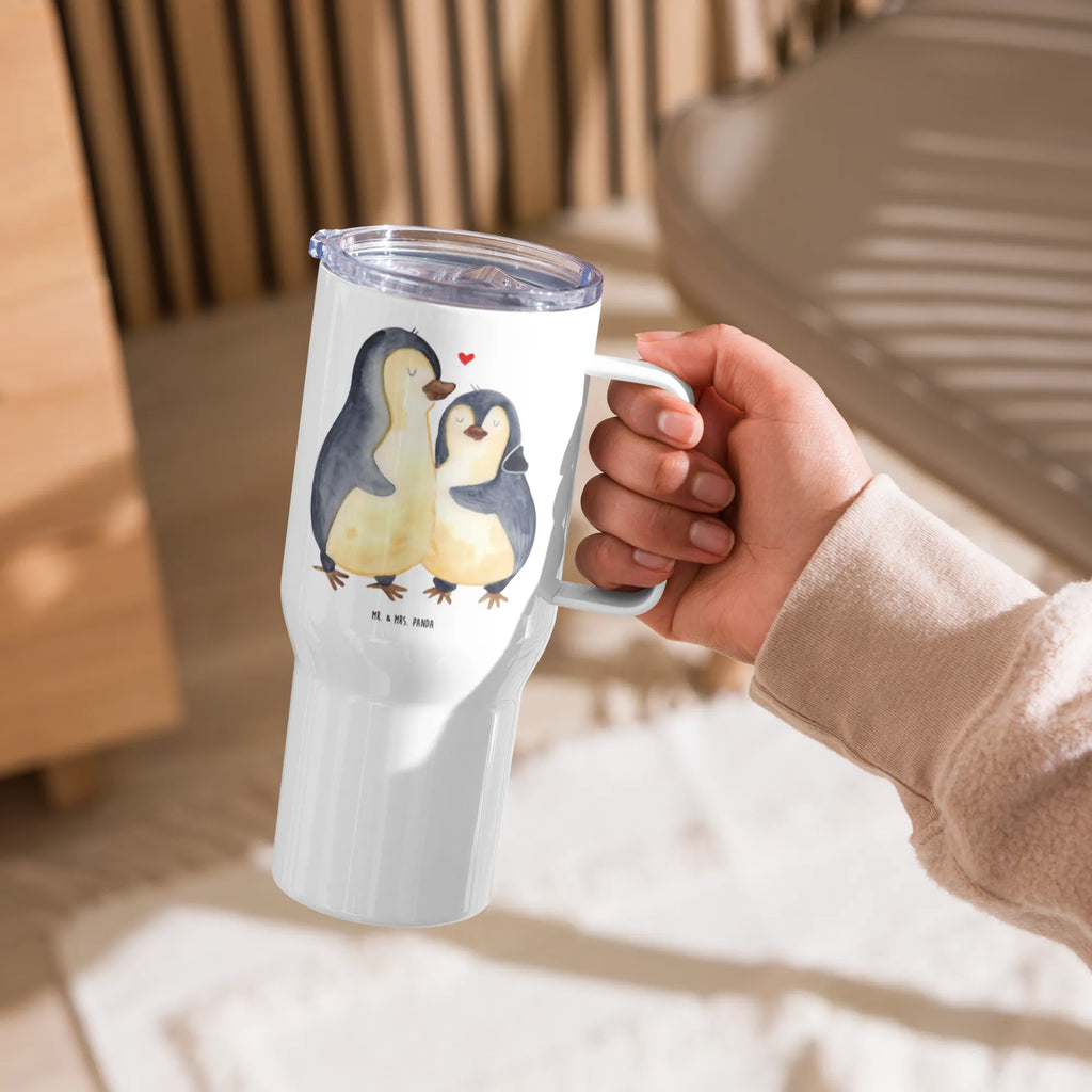 XXL Thermobecher Pinguin umarmen XL Reisetasse, Reisebecher, Großer Thermobecher, Autobecher, Thermobecher, XL Thermobecher, Jumbo Becher, Pinguin, Verlobung, Liebesgeschenk, Liebesbeweis, Jahrestag, Hochzeitstag, Liebe, Hochzeit, Liebespaar, Hochzeitsgeschenk