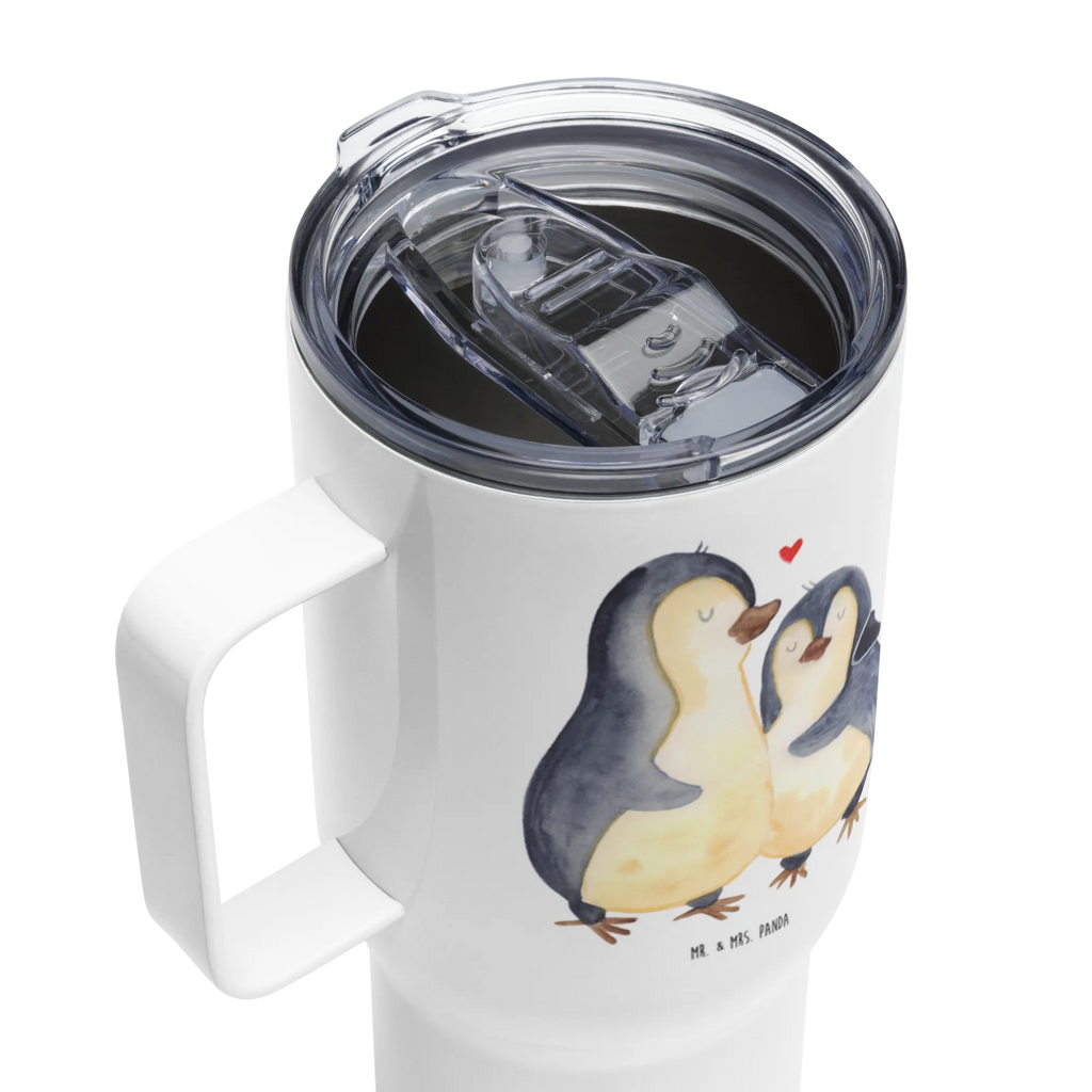 XXL Thermobecher Pinguin umarmen XL Reisetasse, Reisebecher, Großer Thermobecher, Autobecher, Thermobecher, XL Thermobecher, Jumbo Becher, Pinguin, Verlobung, Liebesgeschenk, Liebesbeweis, Jahrestag, Hochzeitstag, Liebe, Hochzeit, Liebespaar, Hochzeitsgeschenk