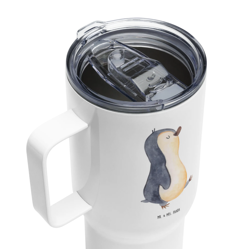 XXL thermal mug Penguin march Autobecher, Großer Thermobecher, XL Reisetasse, Jumbo Becher, Reisebecher, Thermobecher, XL Thermobecher, Pinguin, Schwester, Bruder, Langschläfer, Familie, Frühaufsteher, Pinguine