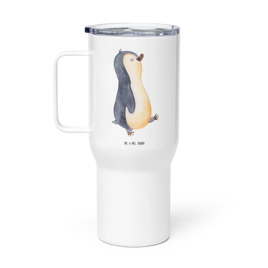 XXL thermal mug Penguin march Autobecher, Großer Thermobecher, XL Reisetasse, Jumbo Becher, Reisebecher, Thermobecher, XL Thermobecher, Pinguin, Schwester, Bruder, Langschläfer, Familie, Frühaufsteher, Pinguine