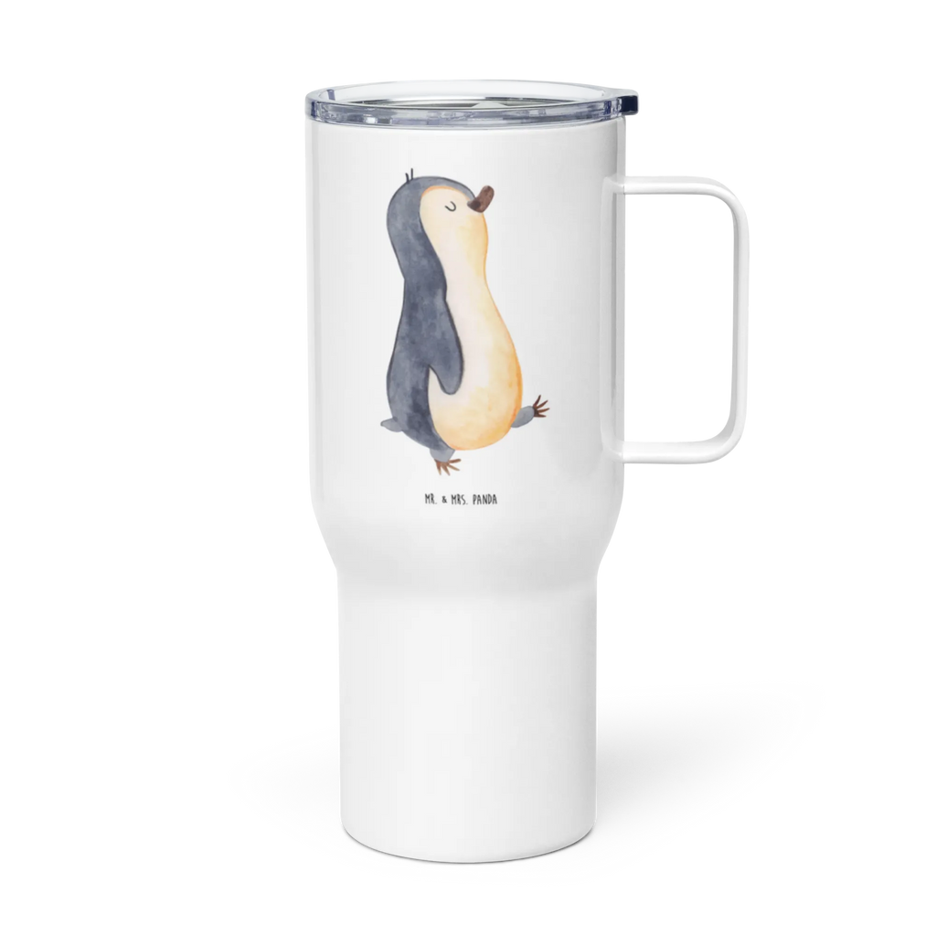 XXL thermal mug Penguin march Autobecher, Großer Thermobecher, XL Reisetasse, Jumbo Becher, Reisebecher, Thermobecher, XL Thermobecher, Pinguin, Schwester, Bruder, Langschläfer, Familie, Frühaufsteher, Pinguine